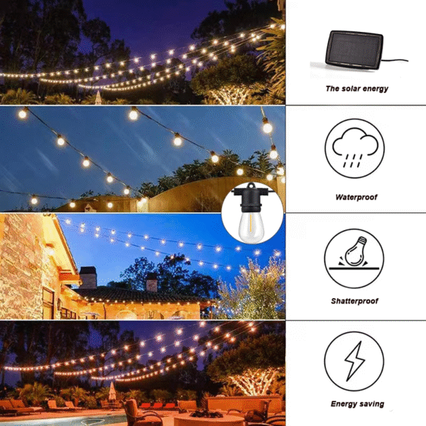 solar powered light for garden